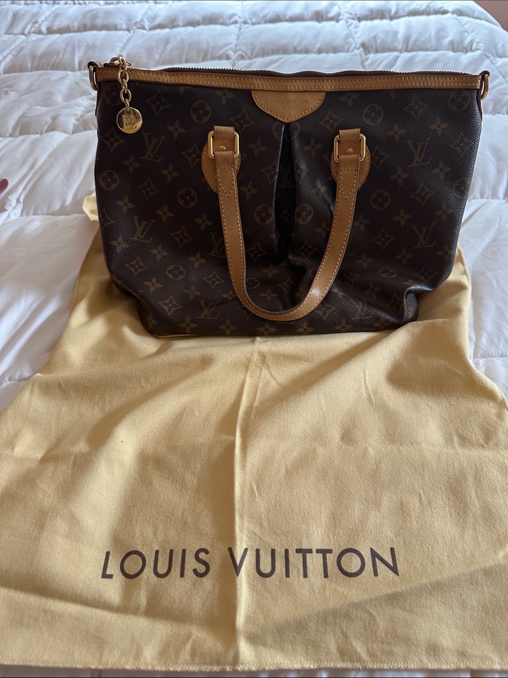 Louis Vuitton Monogram Canvas Tote in Brown and Tan